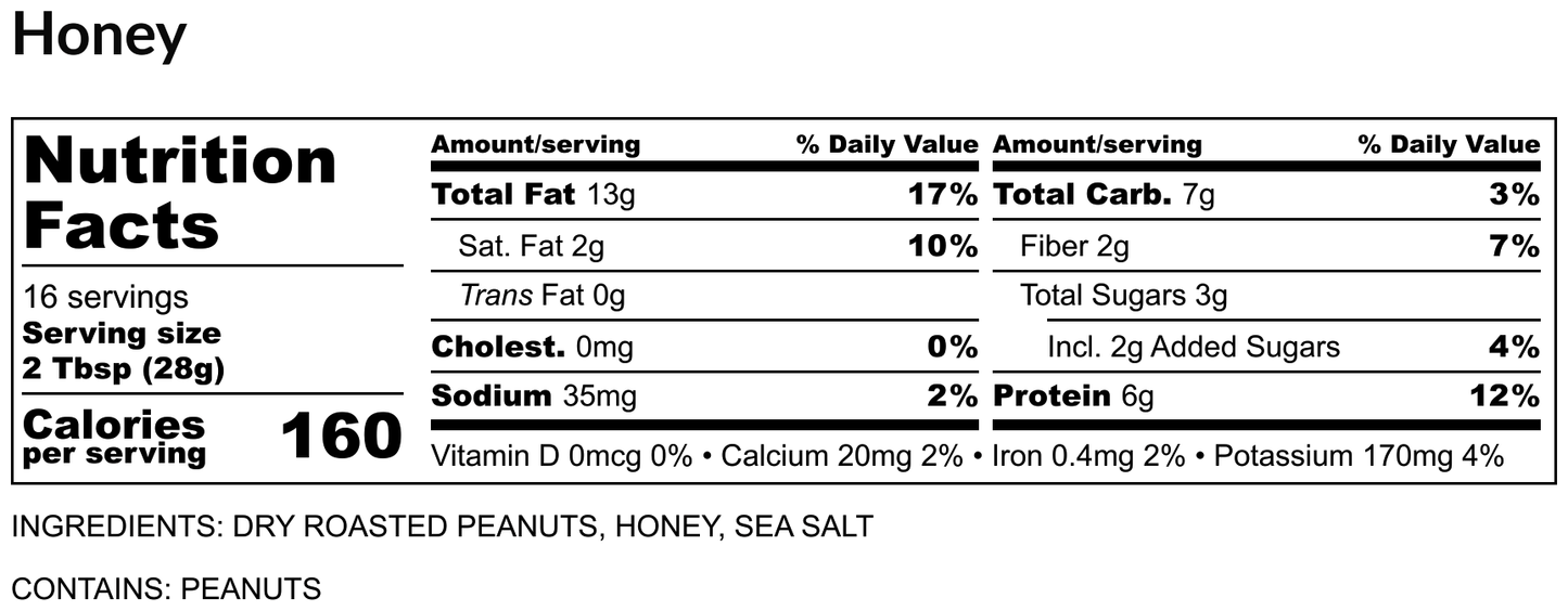 Honey Peanut Butter