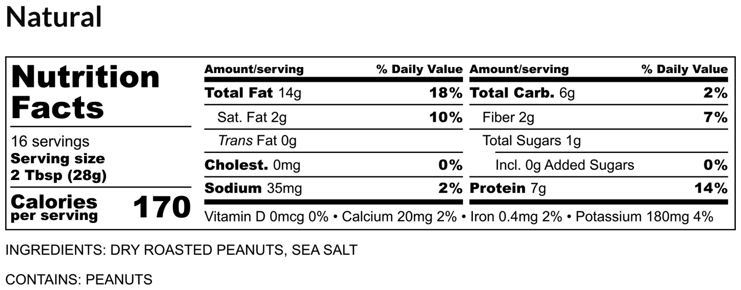 Natural Peanut Butter